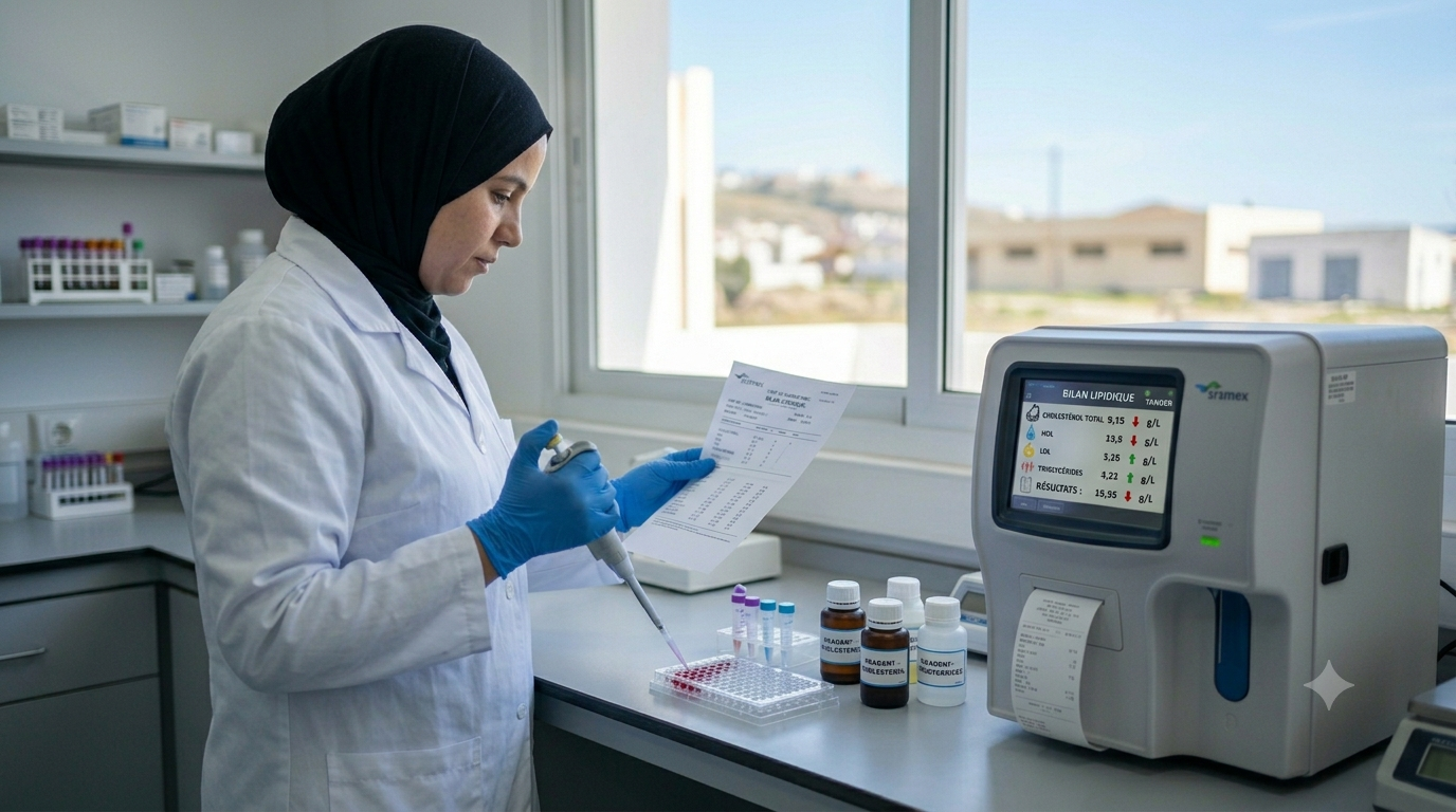 Bilan lipidique à Tanger : cholestérol et triglycérides